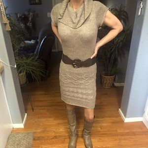 Beige sweater dress, medium, NWT